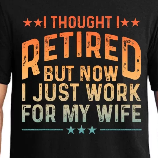 Funny Retired Design Retired Retiree Retirement Pajama Set