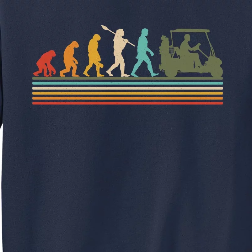 Funny Retro Evolution Of A Golfer Sweatshirt