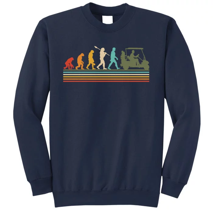 Funny Retro Evolution Of A Golfer Sweatshirt