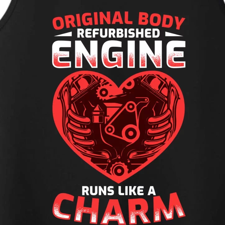 Funny Refurbished Engine Meaningful Gift Open Heart Surgery Gift Performance Tank