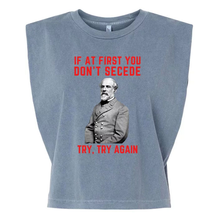 Funny Robert E. Lee Secede Civil War Secession Garment-Dyed Women's Muscle Tee