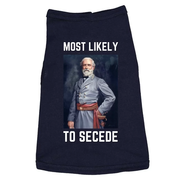 Funny Robert E. Lee Secede Civil War Secession Doggie Tank