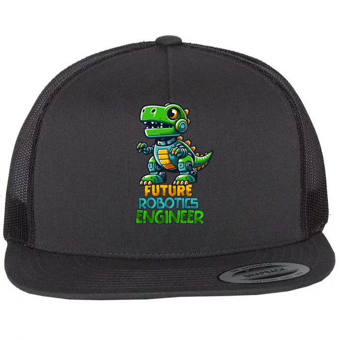 Future Robotics Engineer Flat Bill Trucker Hat