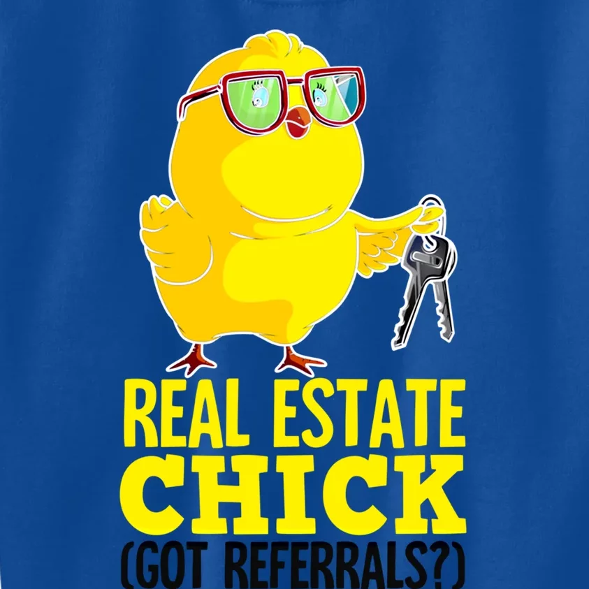 Funny Real Estate Chick Gift Realtor Agent Homeowner Gift Kids Sweatshirt