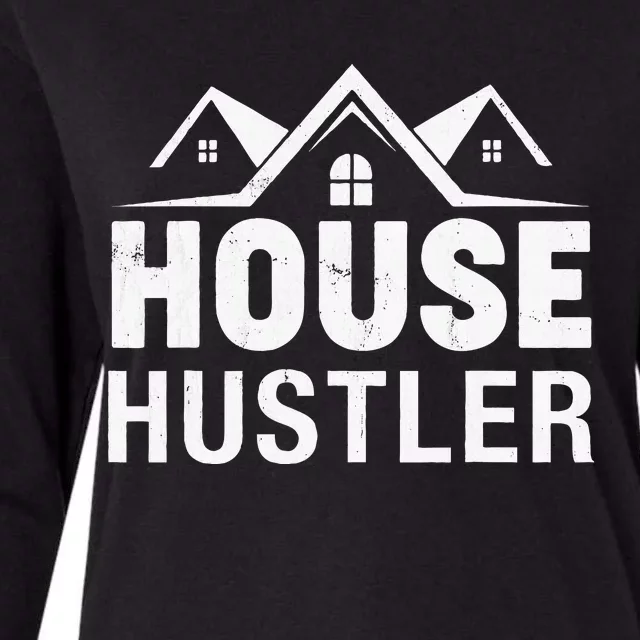 Funny Real Estate Realtor House Hustler Womens Cotton Relaxed Long Sleeve T-Shirt