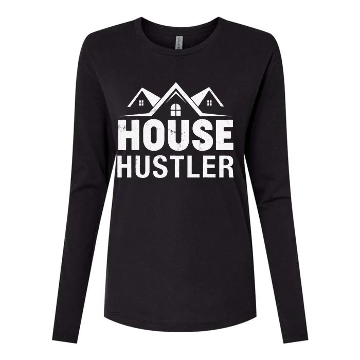 Funny Real Estate Realtor House Hustler Womens Cotton Relaxed Long Sleeve T-Shirt