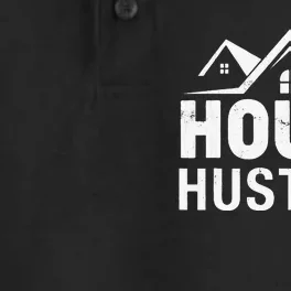 Funny Real Estate Realtor House Hustler Dry Zone Grid Performance Polo