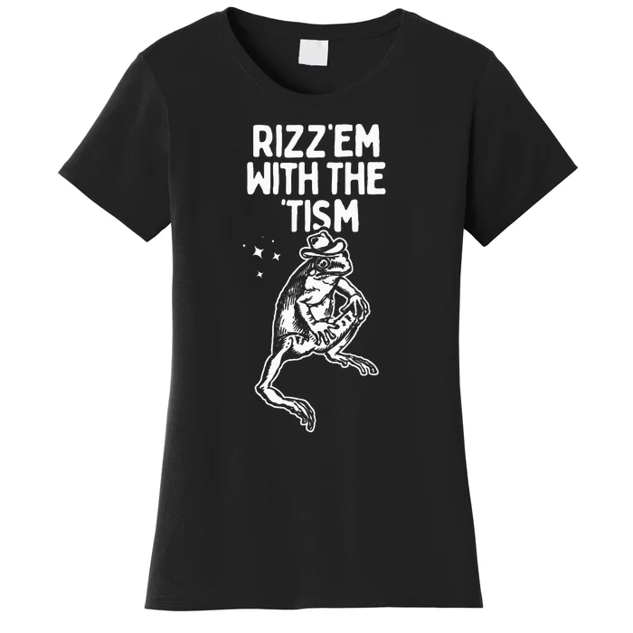 Frog Rizz Em With The Tism Women's T-Shirt