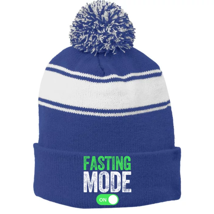 Fasting Ramadan Eid Mubarak Gift Stripe Pom Pom Beanie