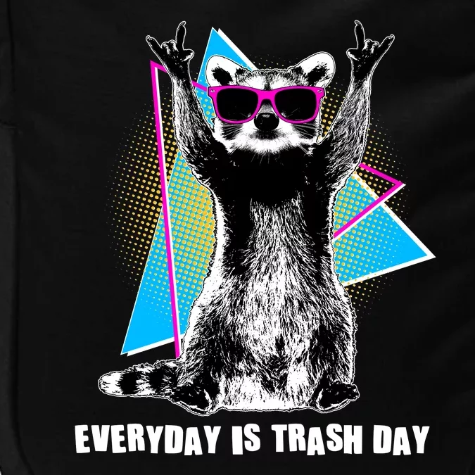 Funny Retro Everyday Is Trash Day Raccoon Impact Tech Backpack