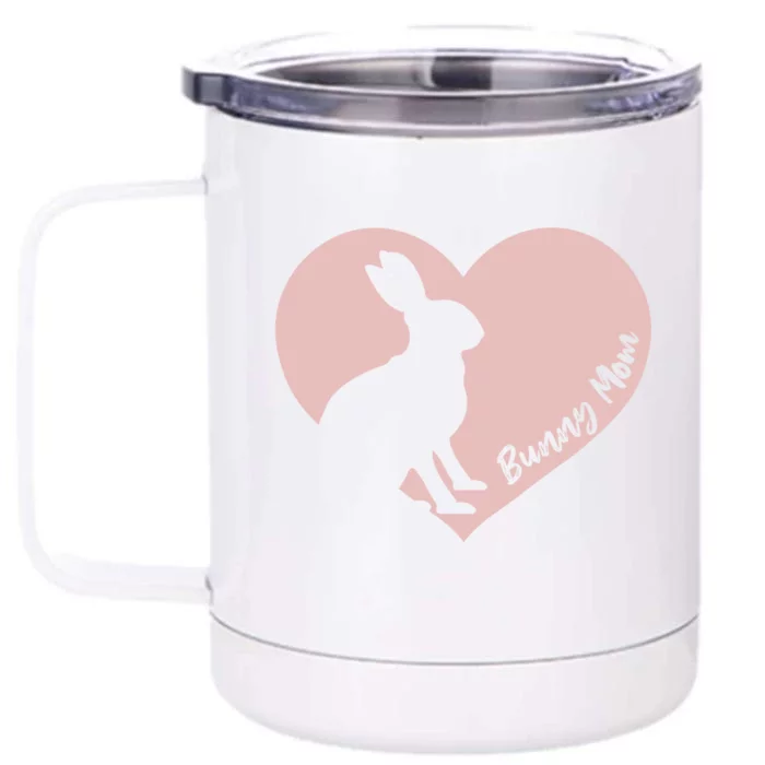 Fun Rabbit Eastern Moms Rabbits Easter Bunny Mom Cute Gift Front & Back 12oz Stainless Steel Tumbler Cup