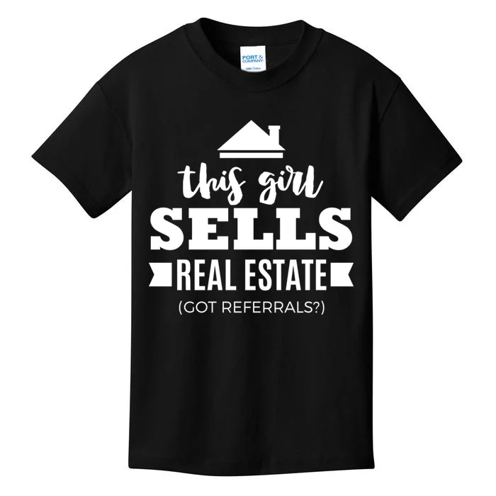 Funny Real Estate Agent Realtor Gift Got Referrals Kids T-Shirt