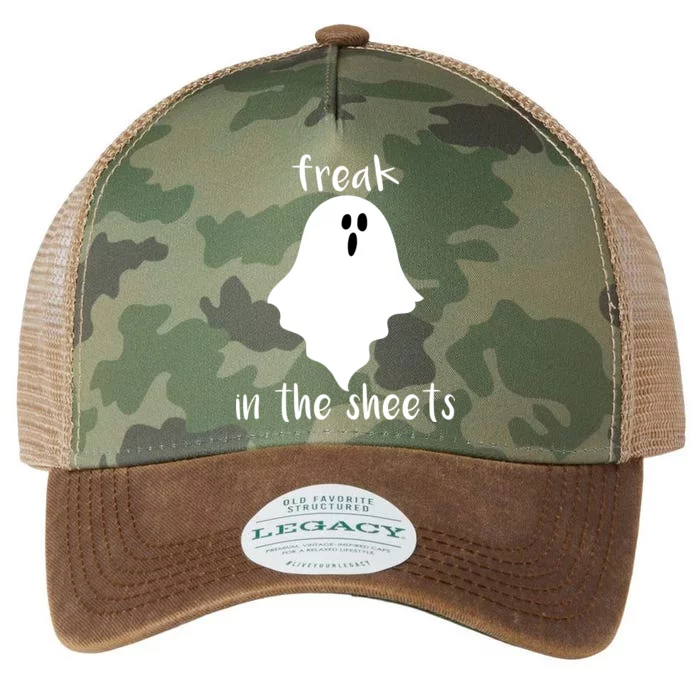 Freak in the Sheets Funny Halloween Legacy Tie Dye Trucker Hat