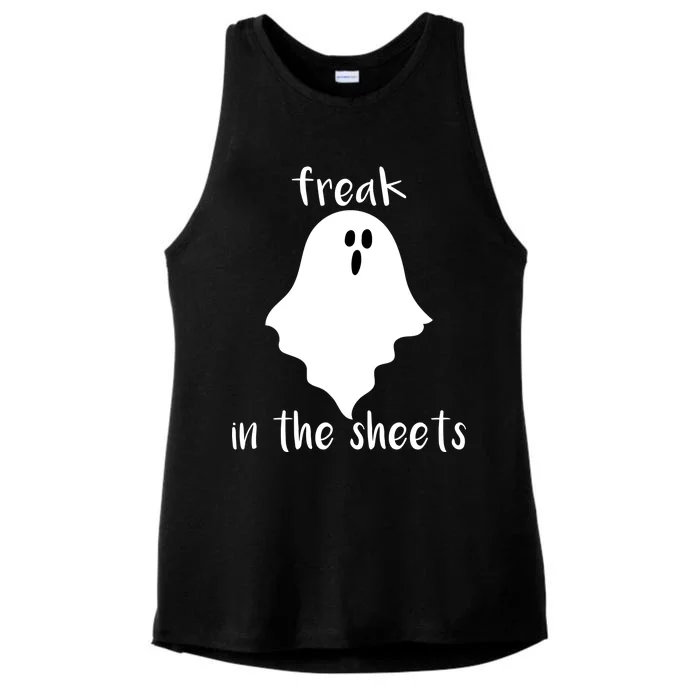 Freak in the Sheets Funny Halloween Ladies Tri-Blend Wicking Tank