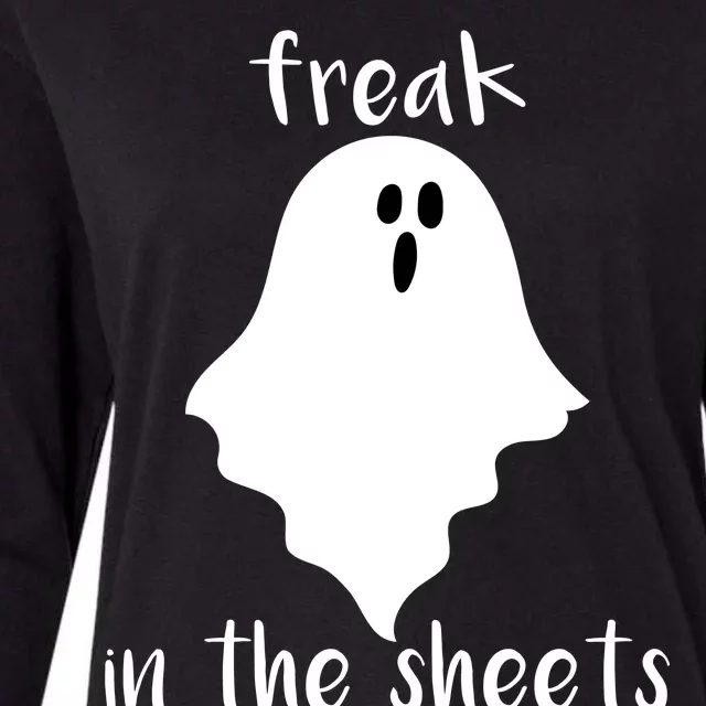 Freak in the Sheets Funny Halloween Womens Cotton Relaxed Long Sleeve T-Shirt