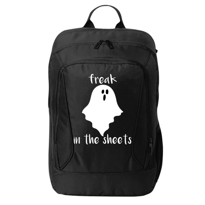 Freak in the Sheets Funny Halloween City Backpack