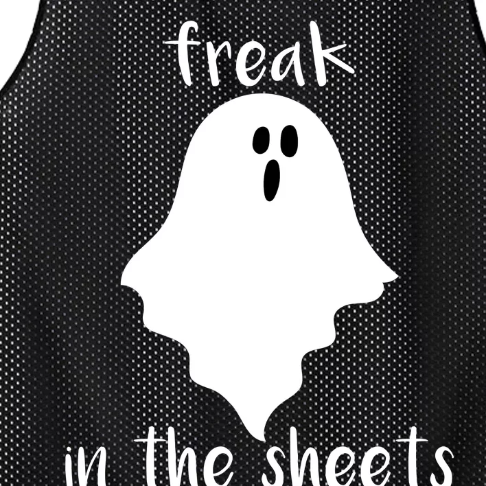 Freak in the Sheets Funny Halloween Mesh Reversible Basketball Jersey Tank