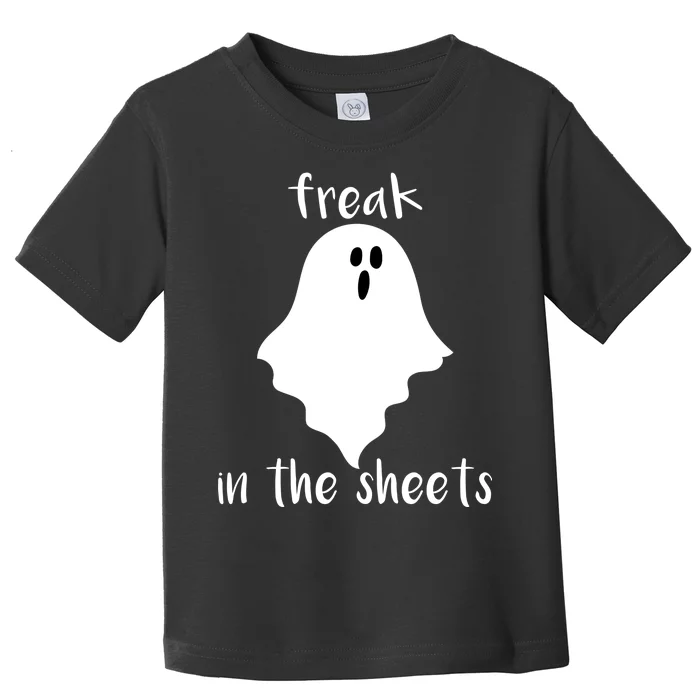 Freak in the Sheets Funny Halloween Toddler T-Shirt