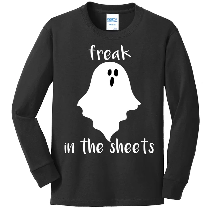 Freak in the Sheets Funny Halloween Kids Long Sleeve Shirt