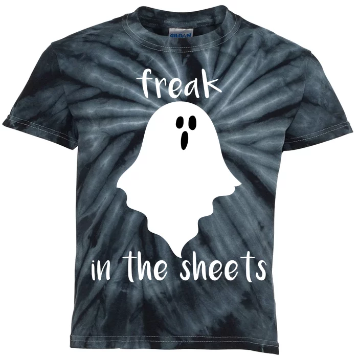 Freak in the Sheets Funny Halloween Kids Tie-Dye T-Shirt