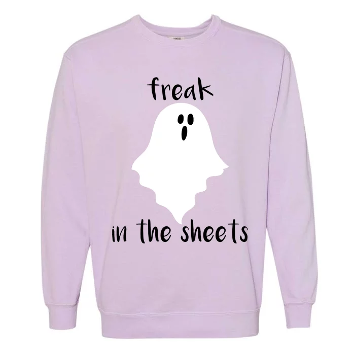 Freak in the Sheets Funny Halloween Garment-Dyed Sweatshirt