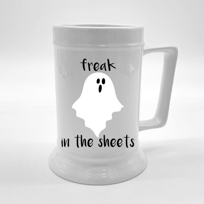 Freak in the Sheets Funny Halloween Front & Back Beer Stein