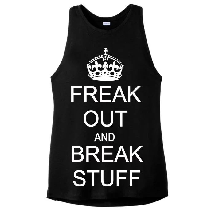 Freak Out And Break Stuff Ladies Tri-Blend Wicking Tank