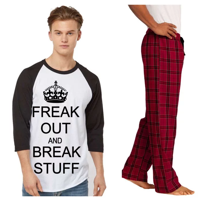 Freak Out And Break Stuff Raglan Sleeve Pajama Set