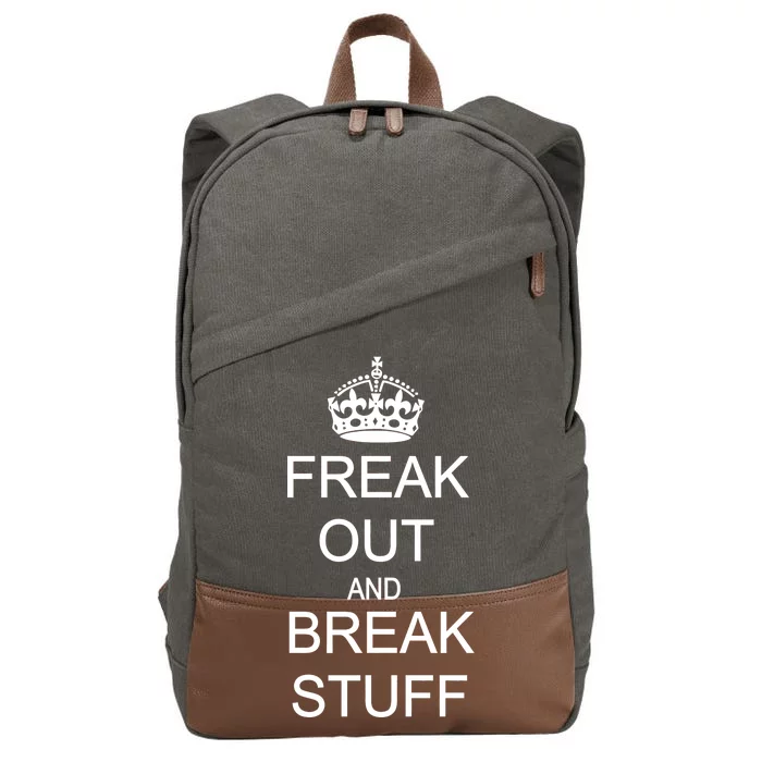 Freak Out And Break Stuff Cotton Canvas Backpack