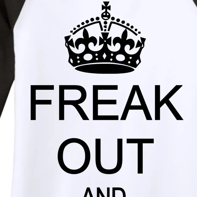 Freak Out And Break Stuff Women's Tri-Blend 3/4-Sleeve Raglan Shirt