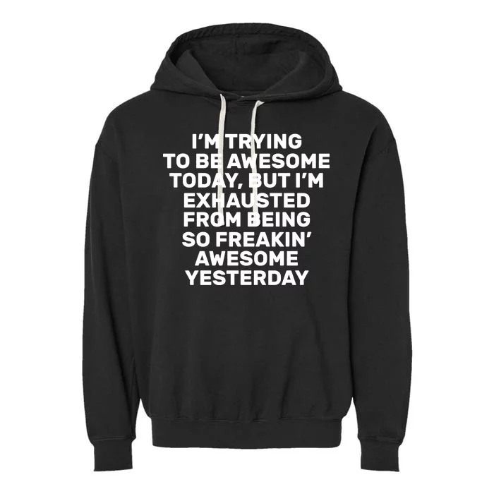 Freakin Awesome Garment-Dyed Fleece Hoodie