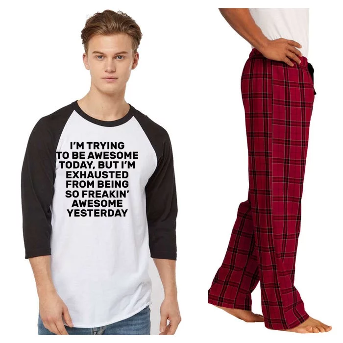 Freakin Awesome Raglan Sleeve Pajama Set