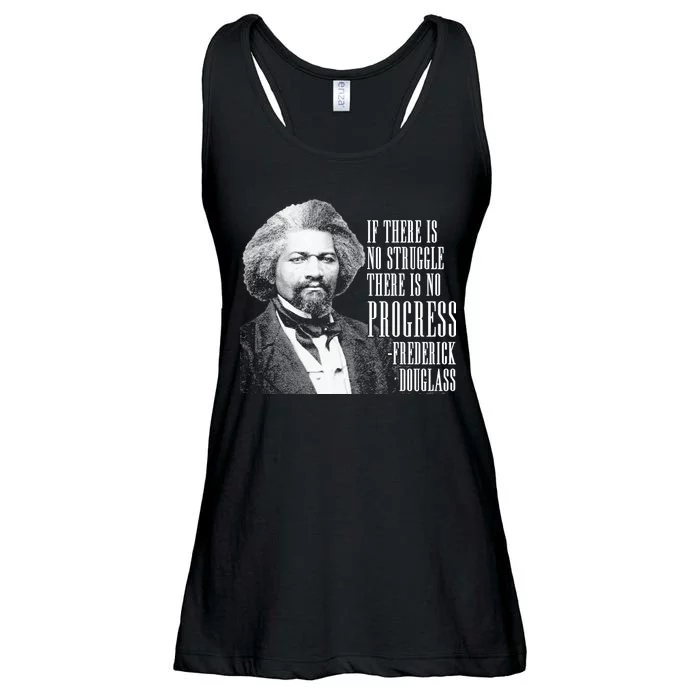 Frederick Douglass History Quote Ladies Essential Flowy Tank