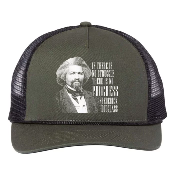 Frederick Douglass History Quote Retro Rope Trucker Hat Cap