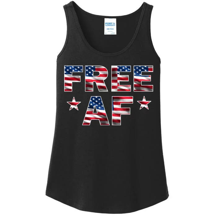 FREE AF American Pride USA Ladies Essential Tank