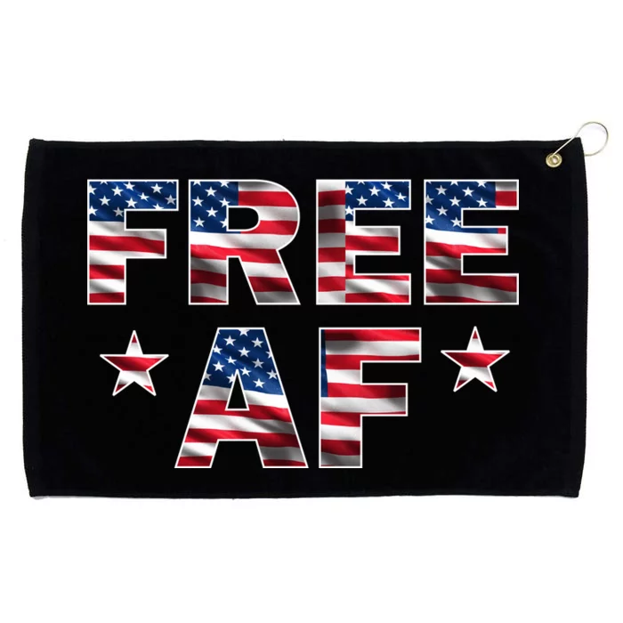 FREE AF American Pride USA Grommeted Golf Towel