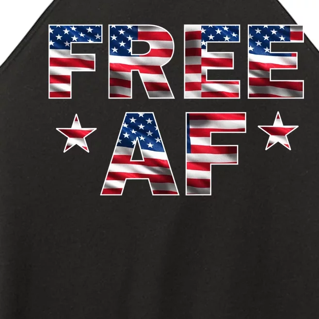 FREE AF American Pride USA Women’s Perfect Tri Rocker Tank