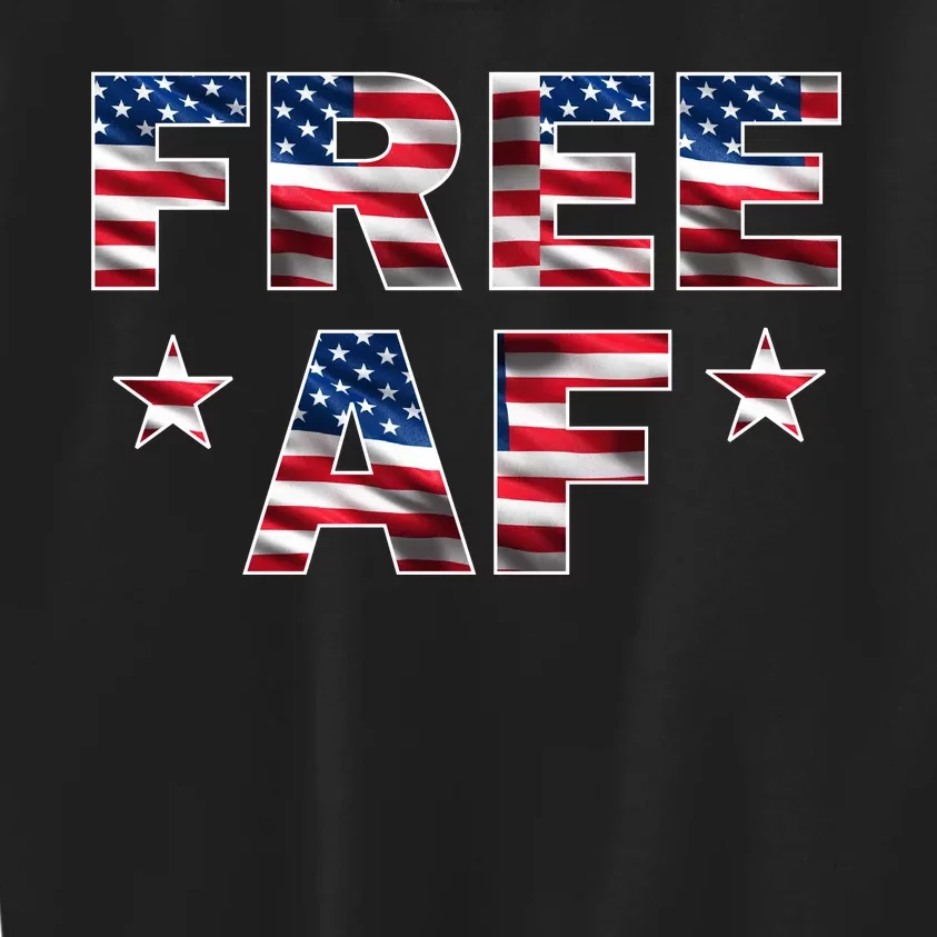 FREE AF American Pride USA Kids Sweatshirt