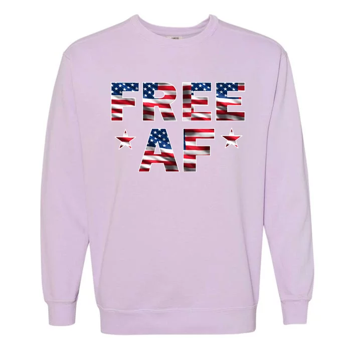 FREE AF American Pride USA Garment-Dyed Sweatshirt