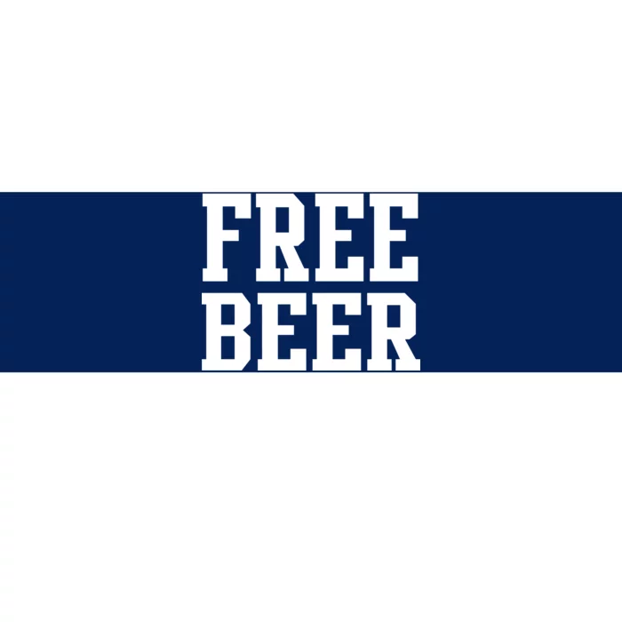 Free Beer Logo Bumper Sticker