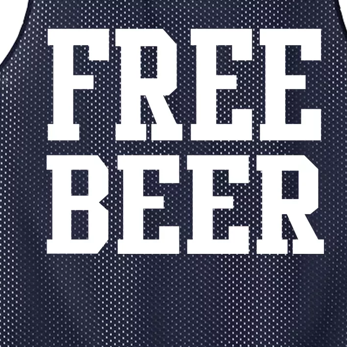 Free Beer Logo Mesh Reversible Basketball Jersey Tank