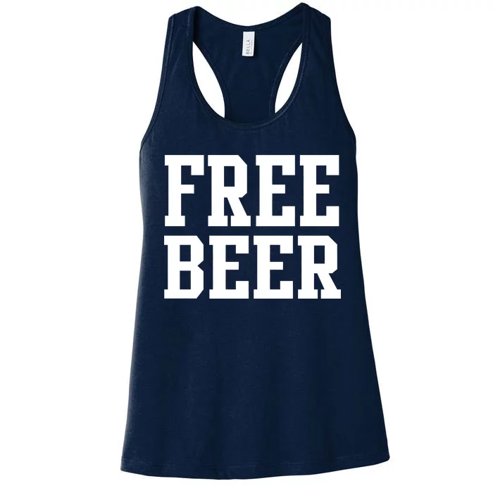 Free Beer Logo Women's Racerback Tank