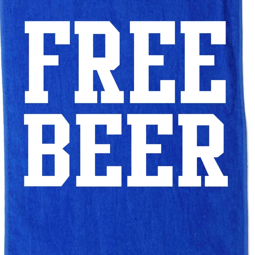 Free Beer Logo Platinum Collection Golf Towel