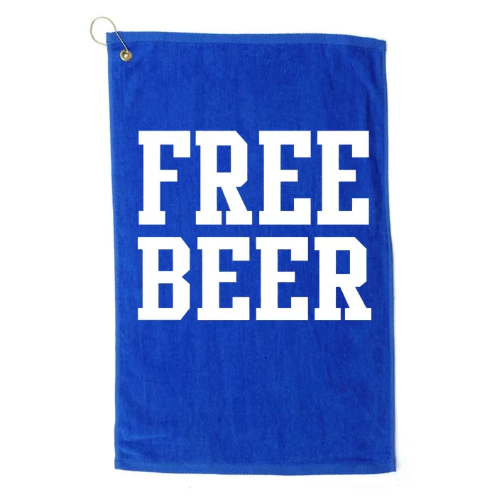 Free Beer Logo Platinum Collection Golf Towel