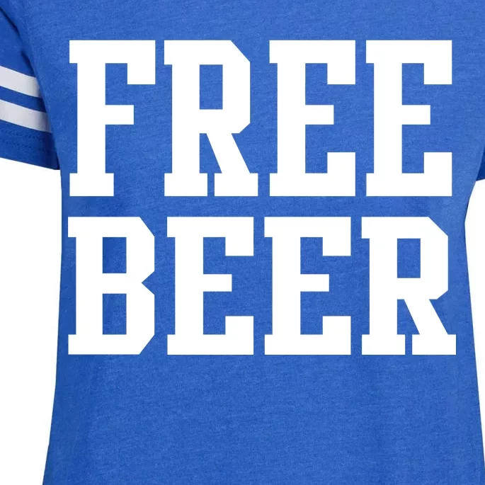 Free Beer Logo Enza Ladies Jersey Football T-Shirt