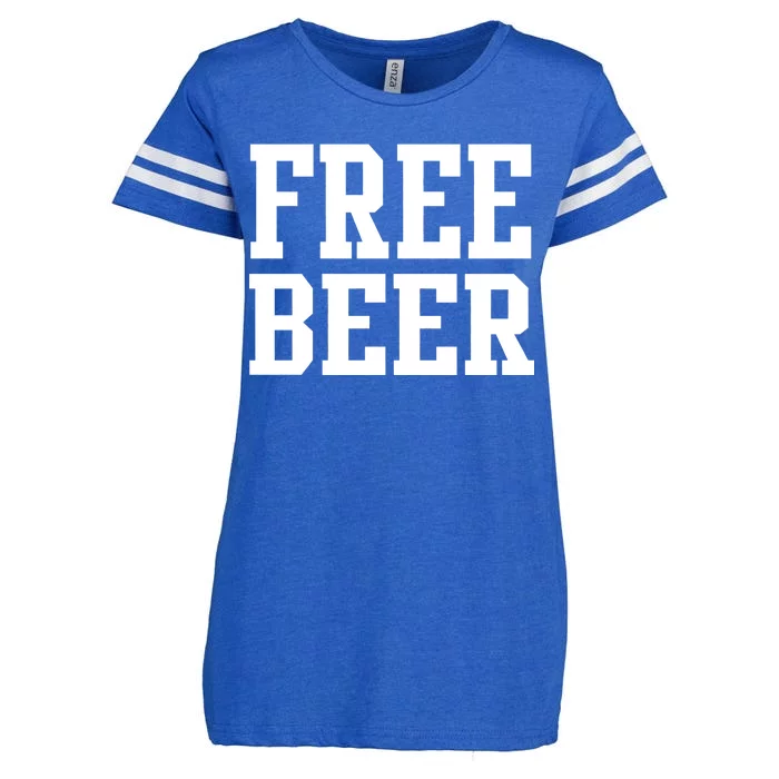 Free Beer Logo Enza Ladies Jersey Football T-Shirt