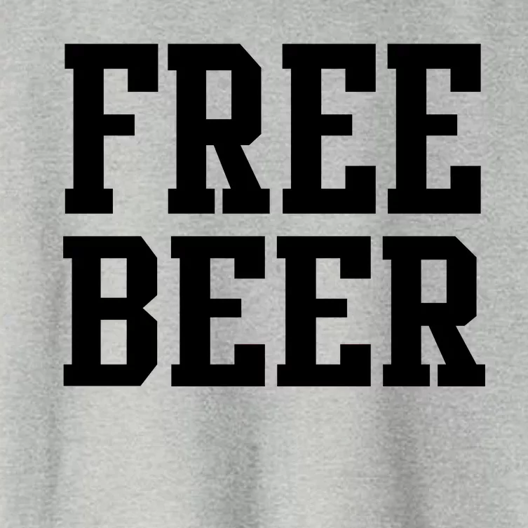 Free Beer Logo Women's Crop Top Tee