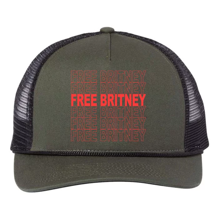 Free Britney Bag Logo Retro Rope Trucker Hat Cap