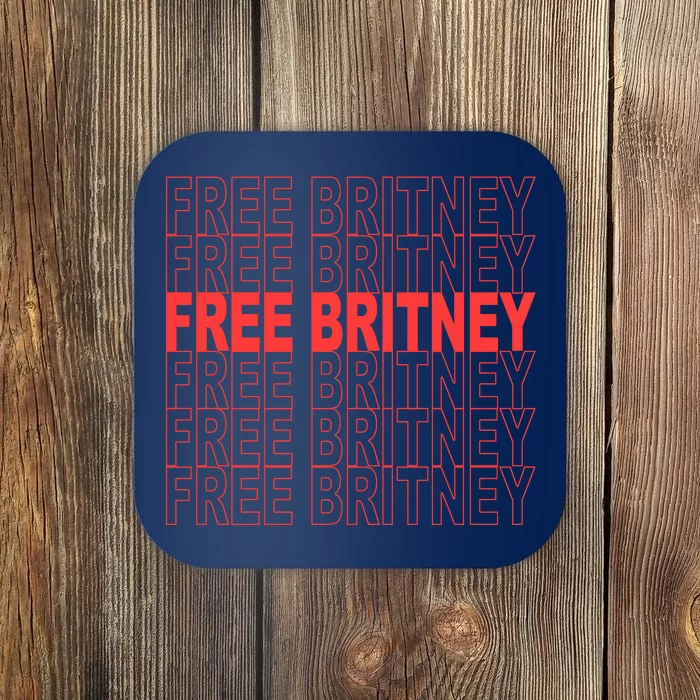 Free Britney Bag Logo Coaster