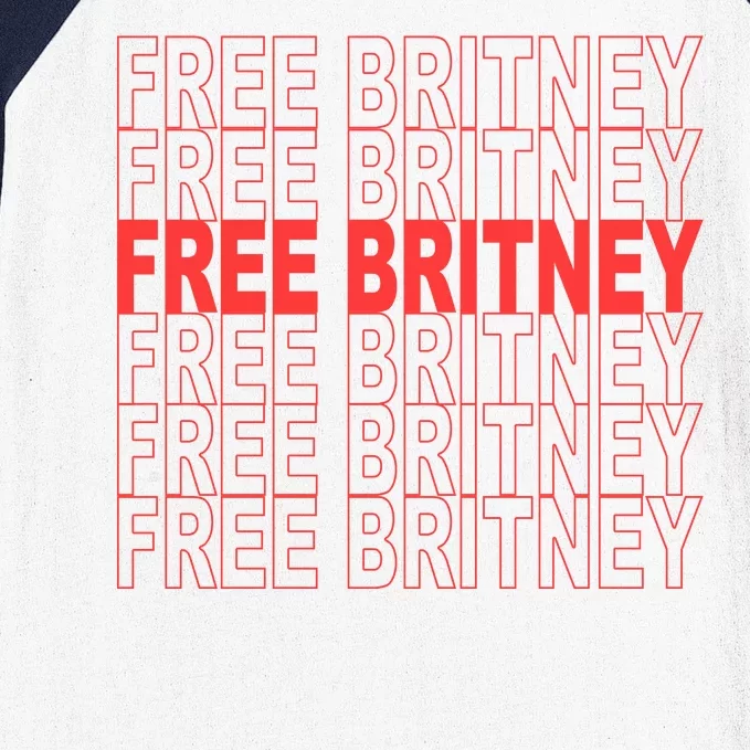 Free Britney Bag Logo Baseball Sleeve Shirt